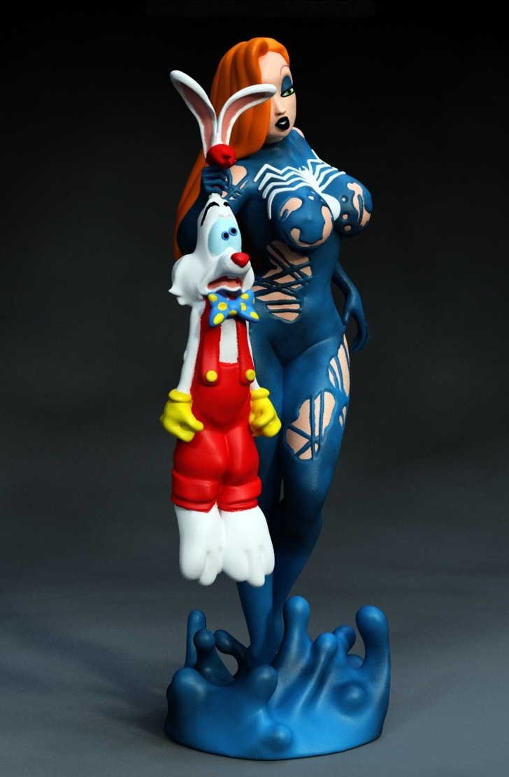 2563 Jessica Rabbit Venom NSFW - STL 3D Print Files