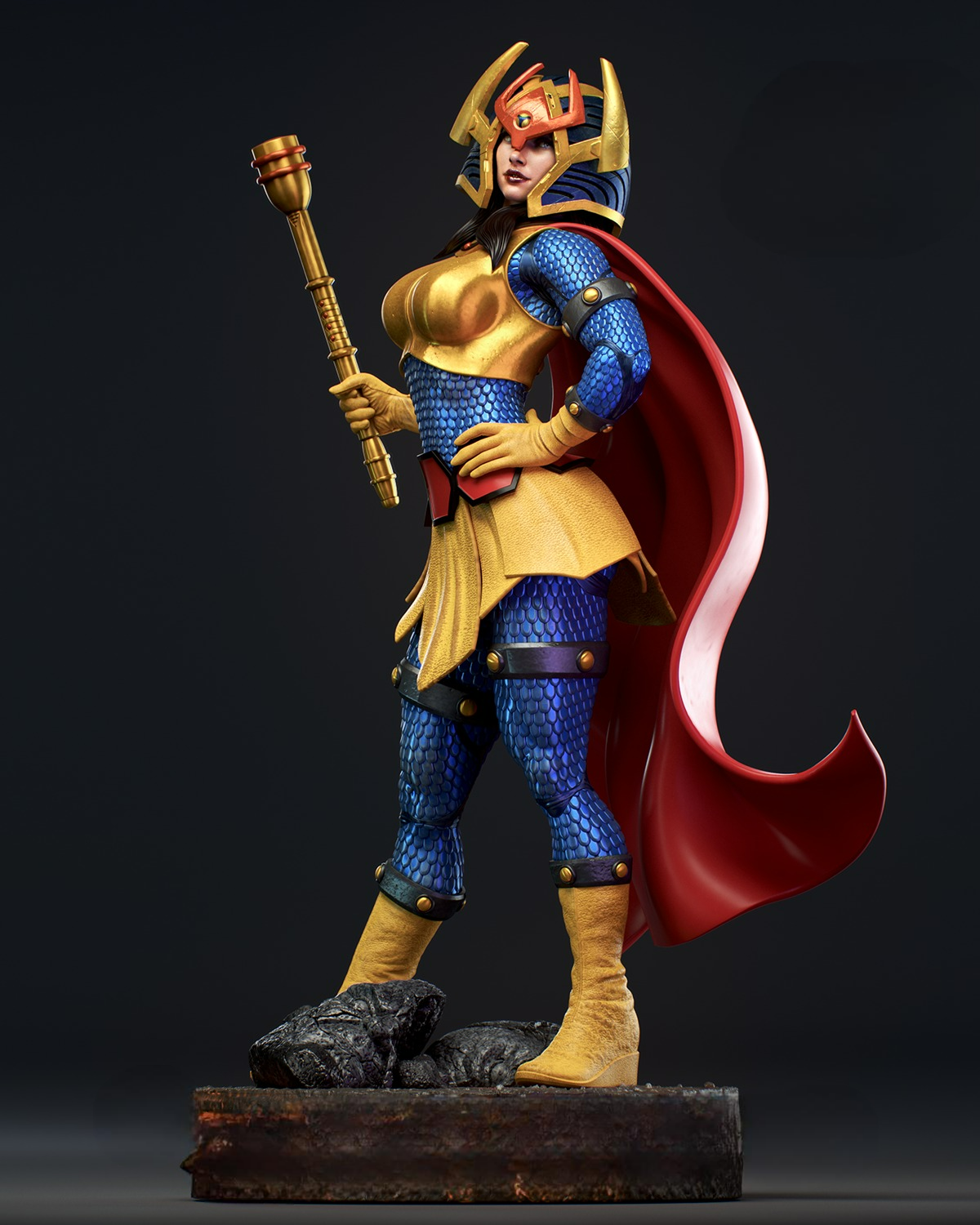 2571 Big Barda - DC Comics - STL 3D Print Files