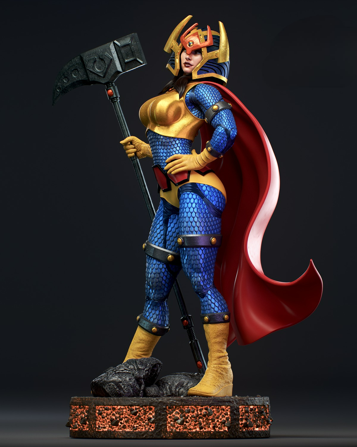 2571 Big Barda - DC Comics - STL 3D Print Files