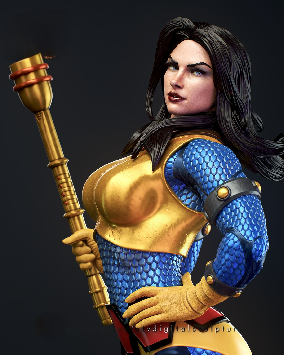 2571 Big Barda - DC Comics - STL 3D Print Files