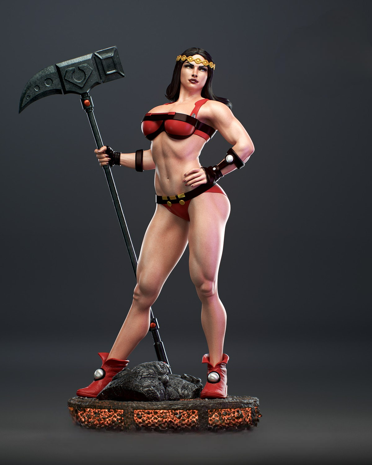 2571 Big Barda - DC Comics - STL 3D Print Files