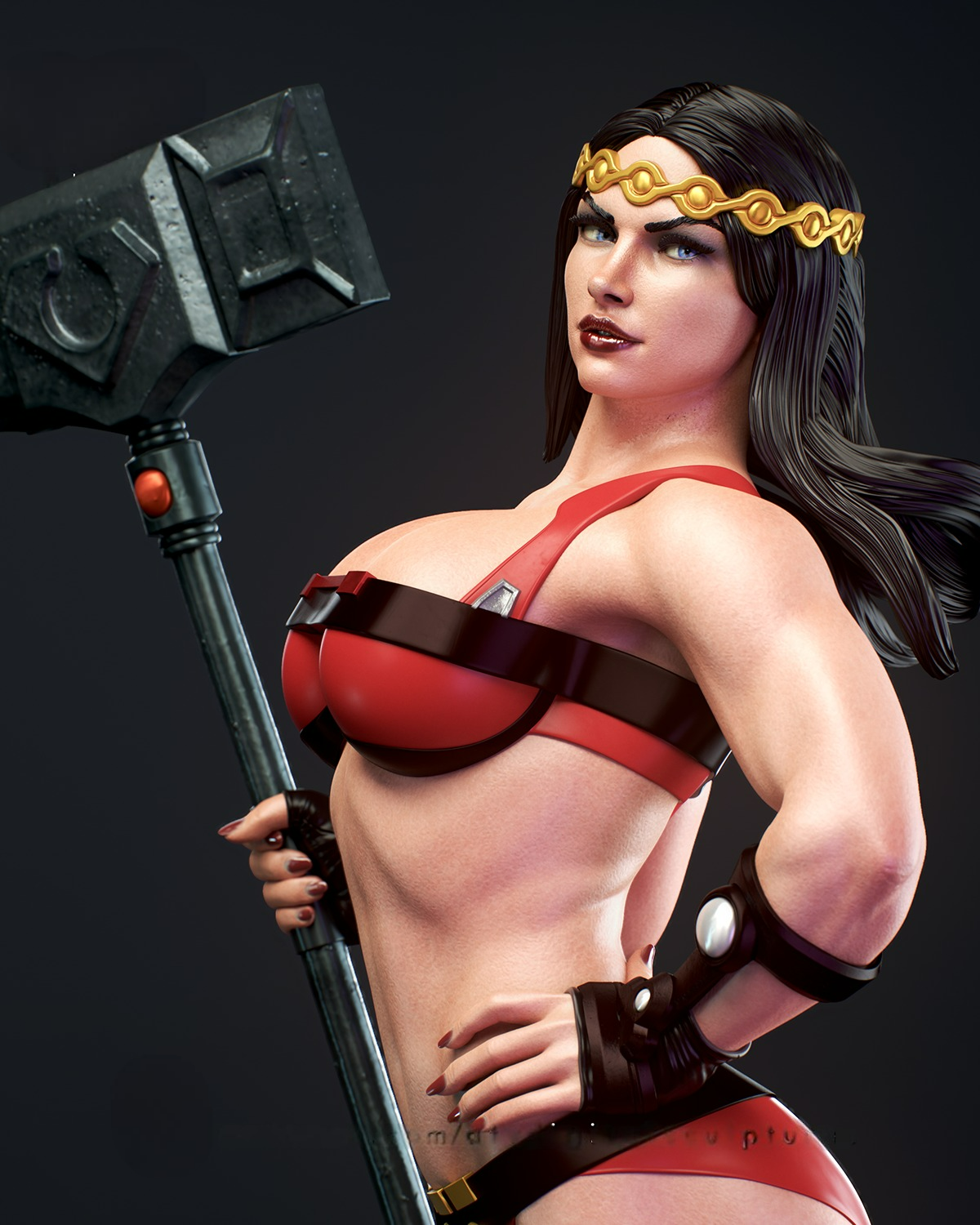 2571 Big Barda - DC Comics - STL 3D Print Files