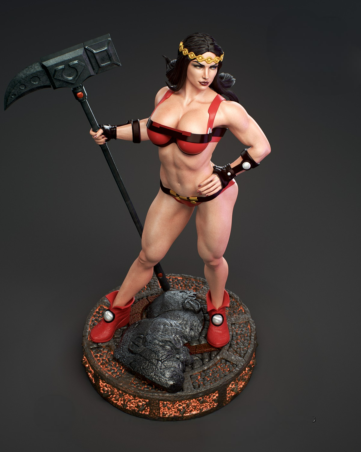 2571 Big Barda - DC Comics - STL 3D Print Files