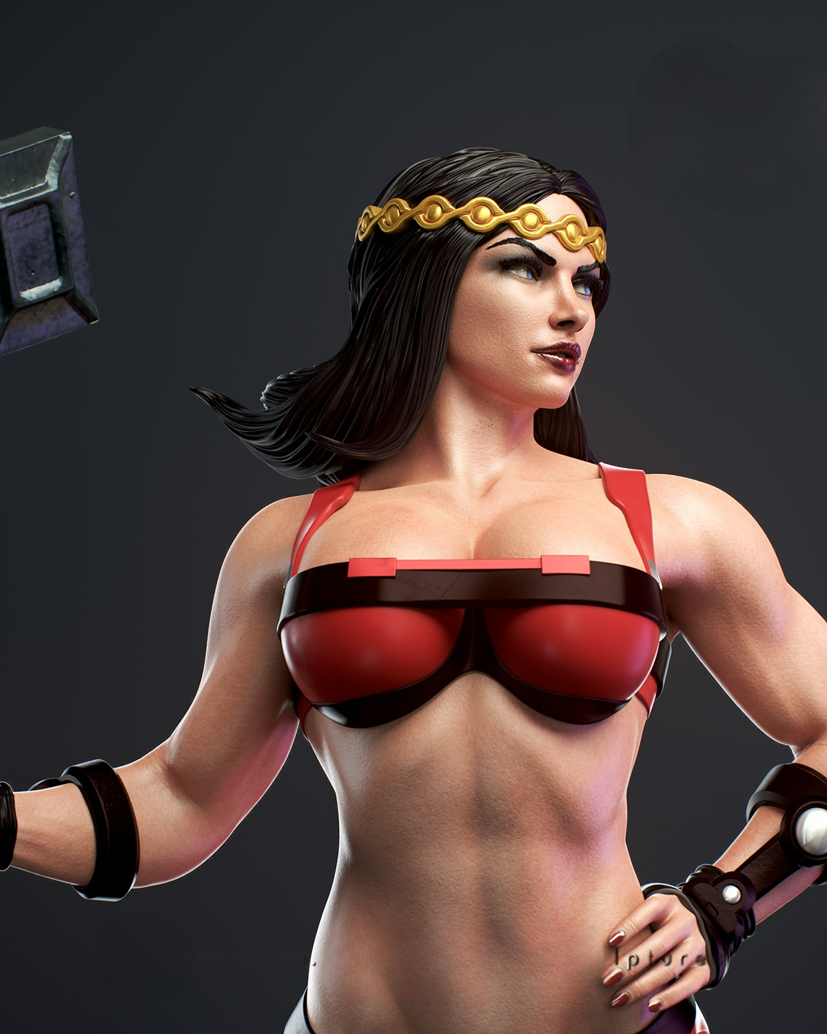 2571 Big Barda - DC Comics - STL 3D Print Files