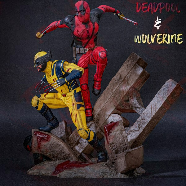 2608 Deadpool AND Wolverine - STL 3D Print Files