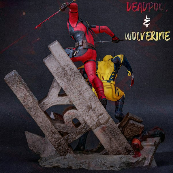 2608 Deadpool AND Wolverine - STL 3D Print Files