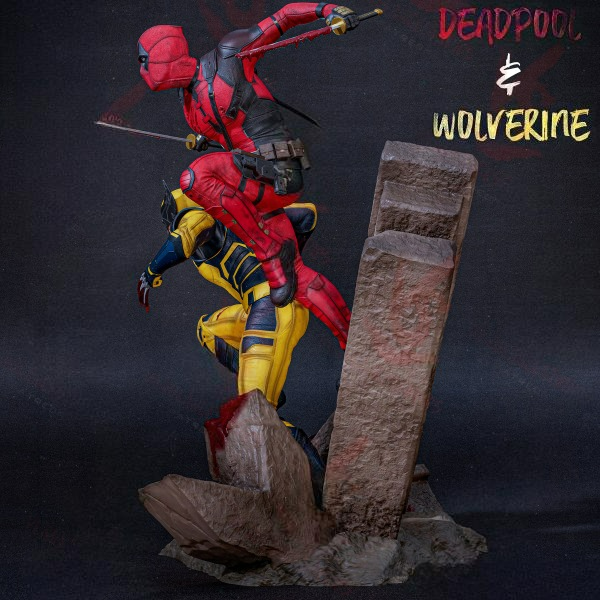 2608 Deadpool AND Wolverine - STL 3D Print Files