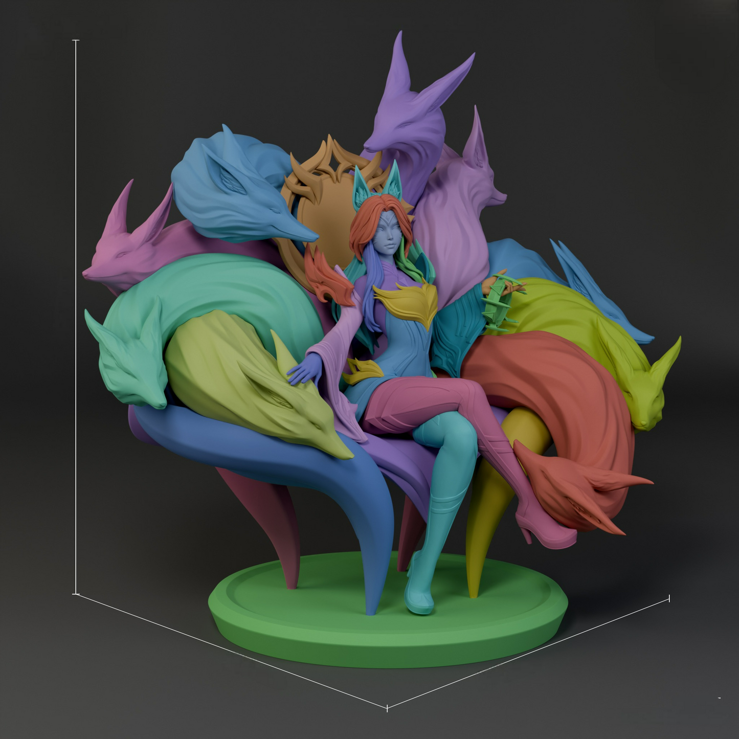 2621 Ahri - League of Legends - STL 3D Print Files