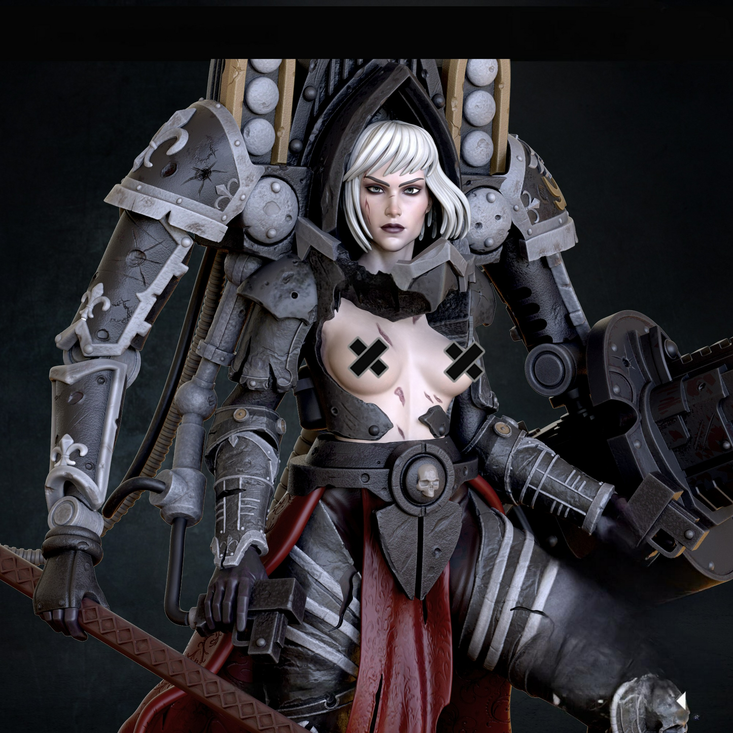 2626 Sister Of Battle NSFW – Warhammer 40k - STL 3D Print Files