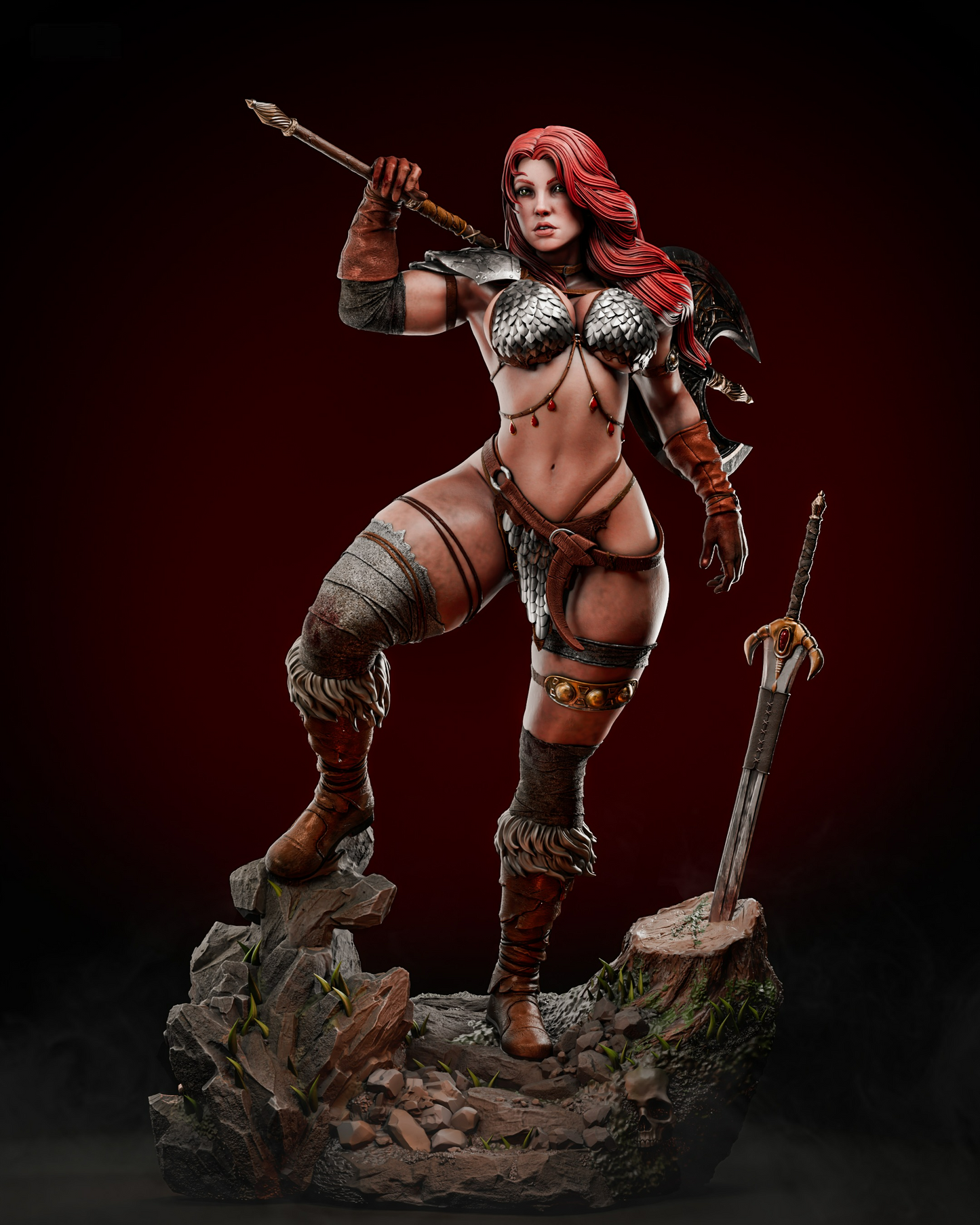 2635 Red Sonja - Marvel Comics - STL 3D Print Files