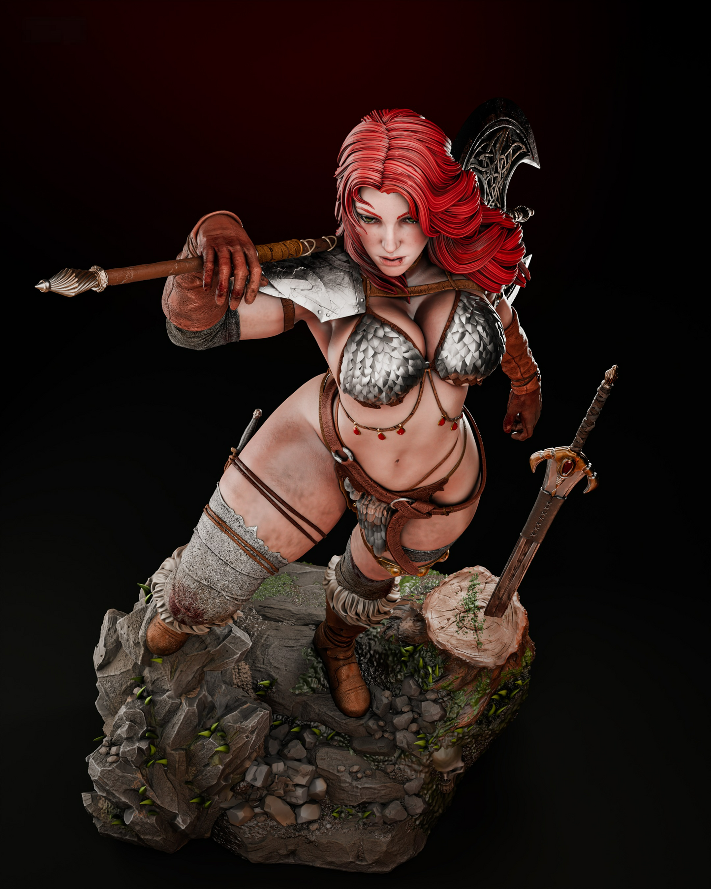 2635 Red Sonja - Marvel Comics - STL 3D Print Files