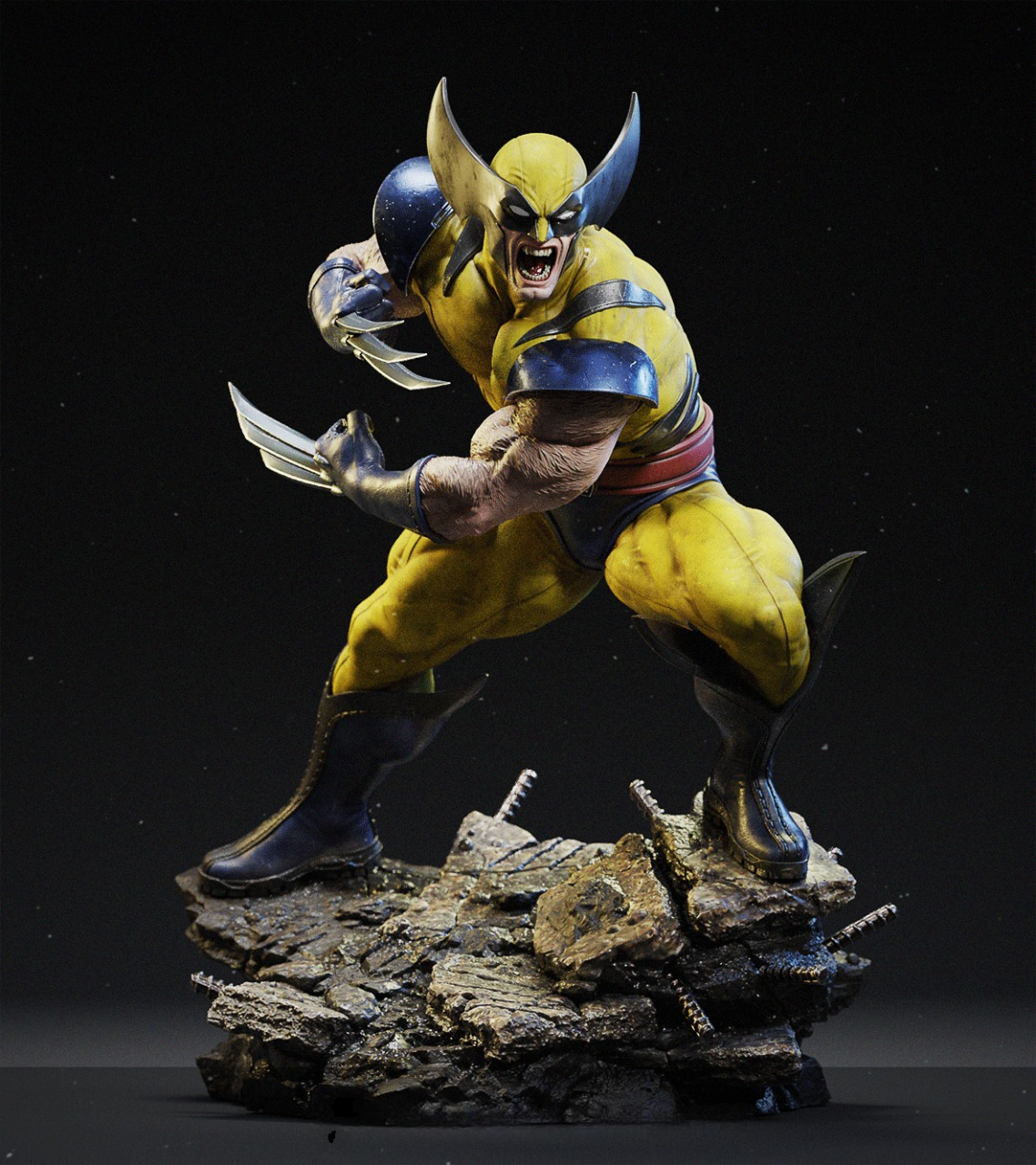 2639 WOLVERINE - LOGAN - STL 3D Print Files