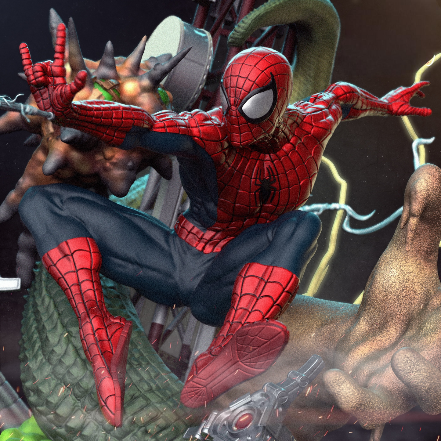 2644 Spider-Man vs Sinister Six Diorama - STL 3D Print Files