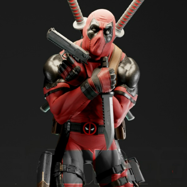 2645 Deadpool - Marvel Comics - STL 3D Print Files