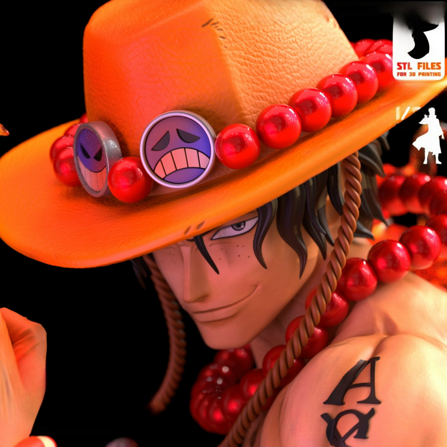 2646 Portgas D. Ace - One Piece - STL 3D Print Files