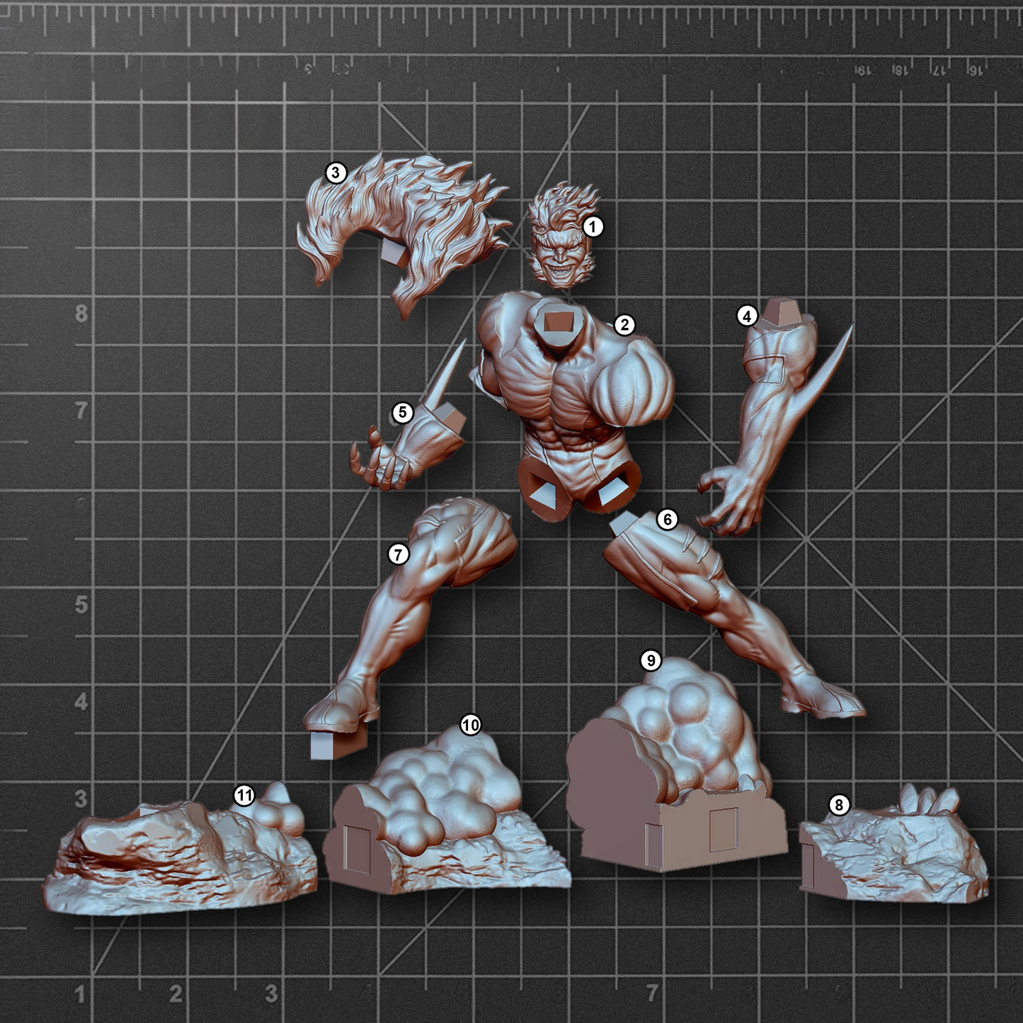 2659 Sabretooth - X-men - STL 3D Print Files