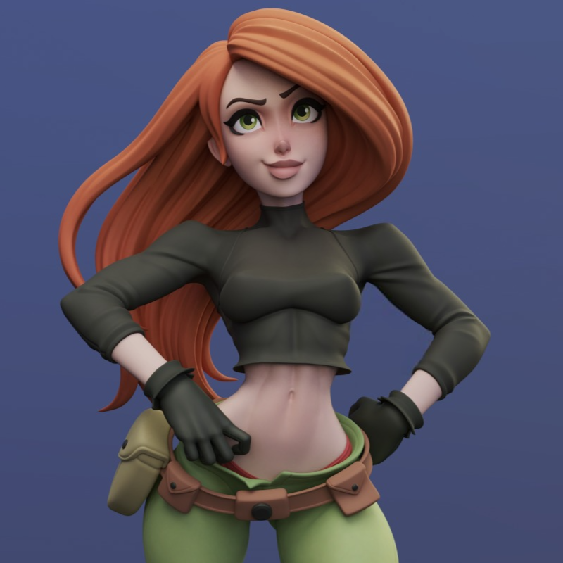 2663 Shego NSFW - Kim Possible - STL 3D Print Files