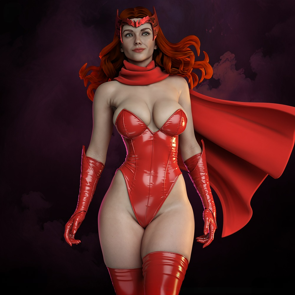 2664 Scarlet Witch - Wanda Maximoff - STL 3D Print Files