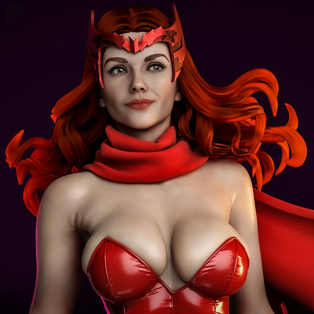 2664 Scarlet Witch - Wanda Maximoff - STL 3D Print Files