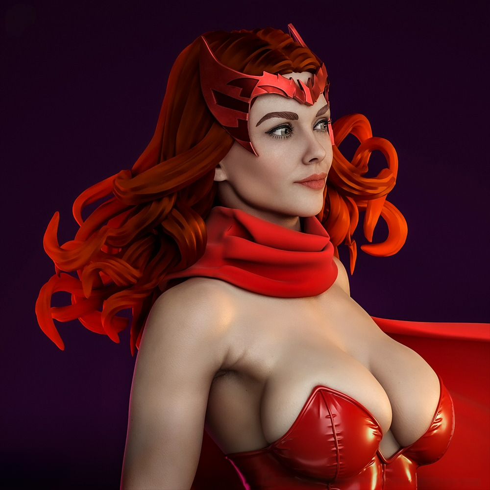 2664 Scarlet Witch - Wanda Maximoff - STL 3D Print Files