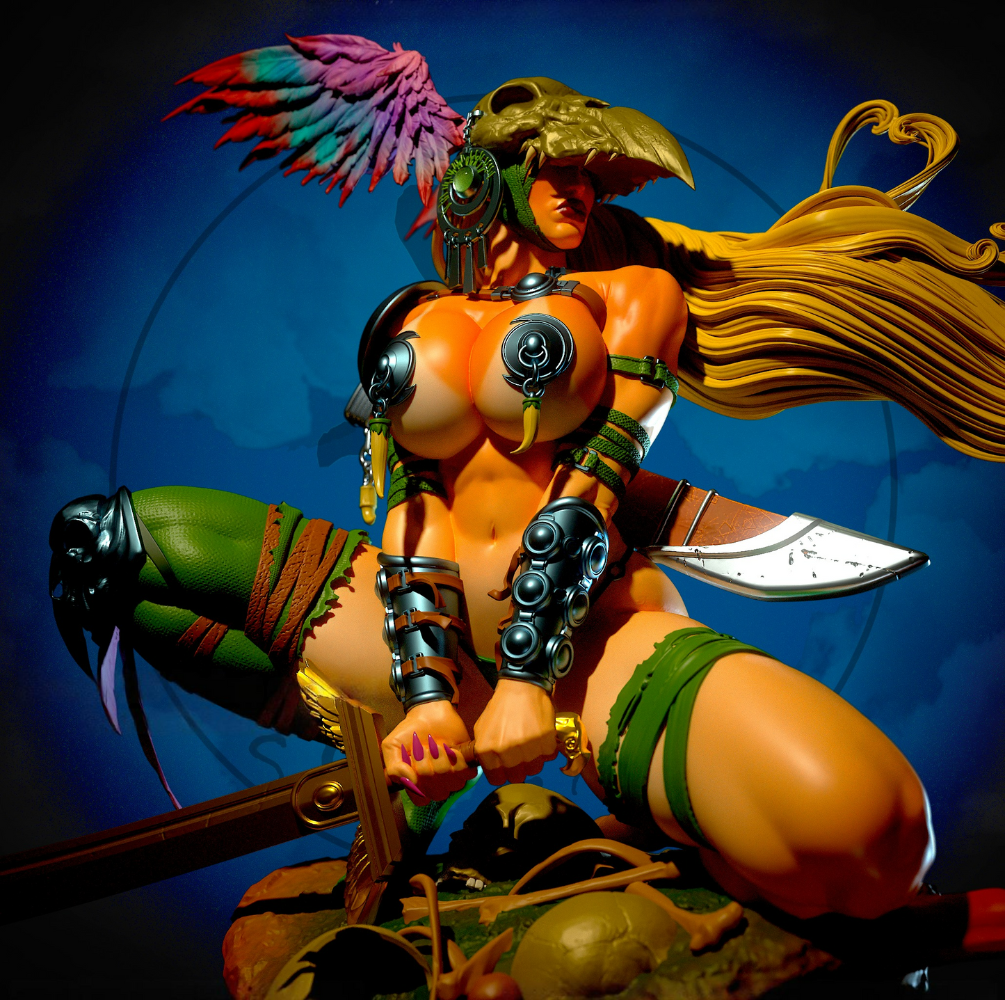 2665 Vulture Queen NSFW - STL 3D Print Files