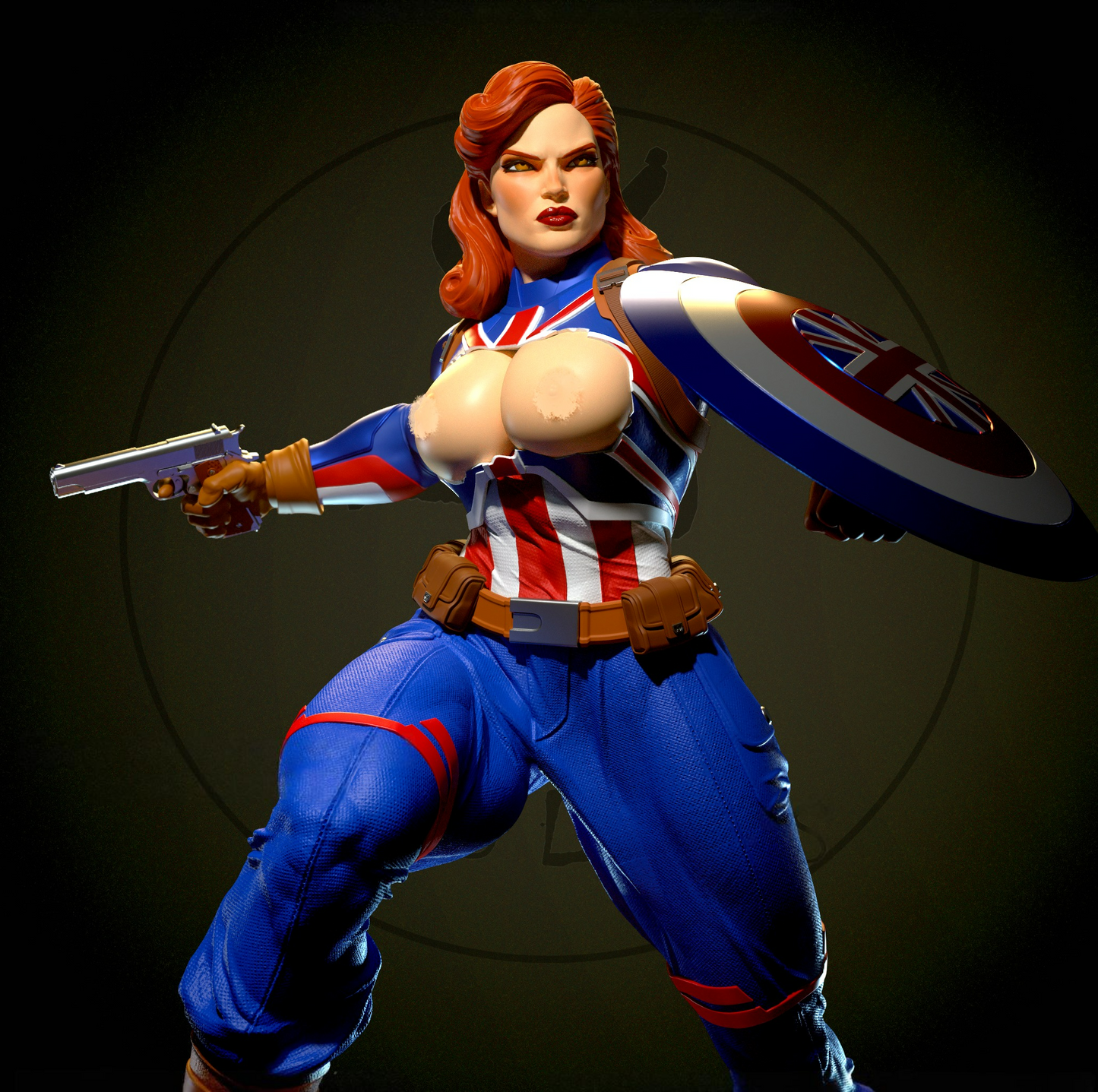 2666 Captain Carter NSFW  - Marvel Comics - STL 3D Print Files