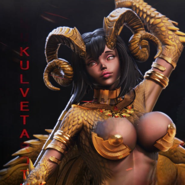 3029 Kulve Taroth Girl NSFW - STL 3D Print Files