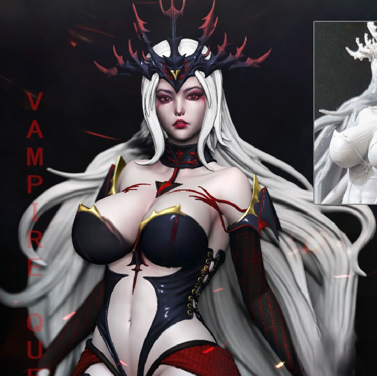 3032 Vampire Queen - STL 3D Print Files