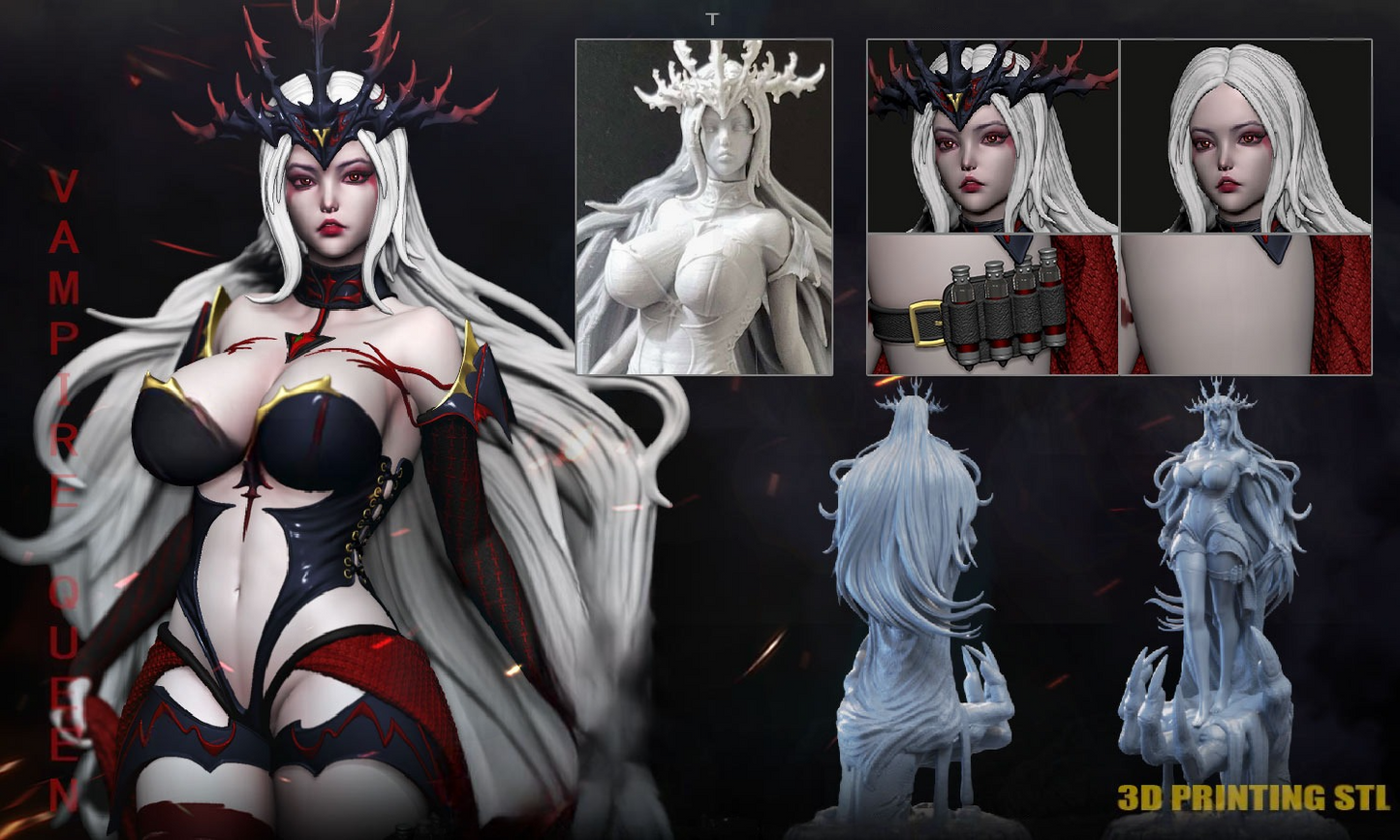 3032 Vampire Queen - STL 3D Print Files