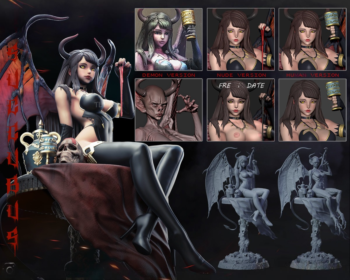 3033 Succubus NSFW - STL 3D Print Files