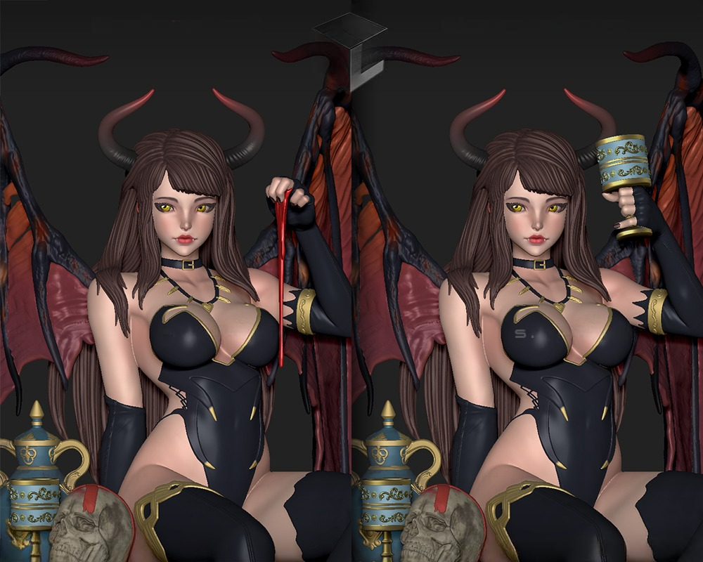 3033 Succubus NSFW - STL 3D Print Files