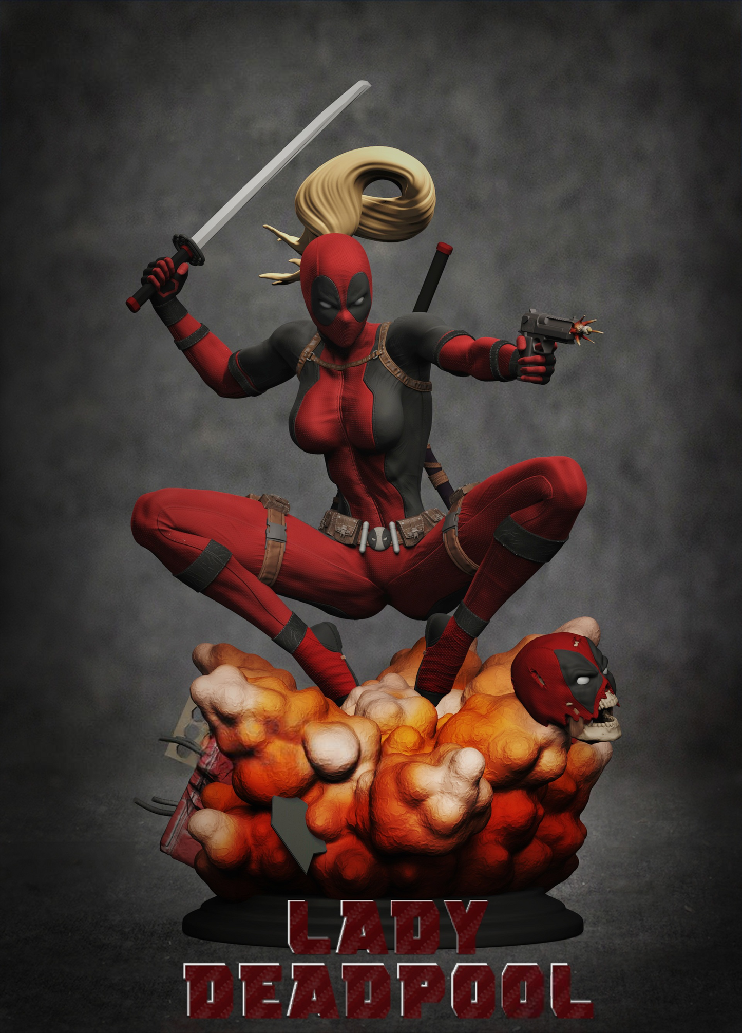 2695 Lady Deadpool - Deadpool - STL 3D Print Files