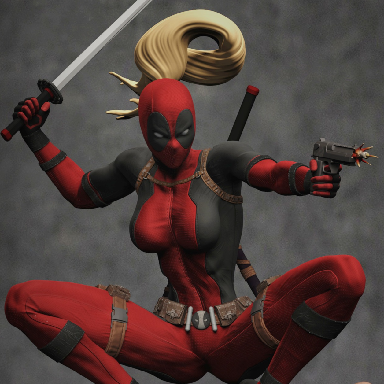 2695 Lady Deadpool - Deadpool - STL 3D Print Files