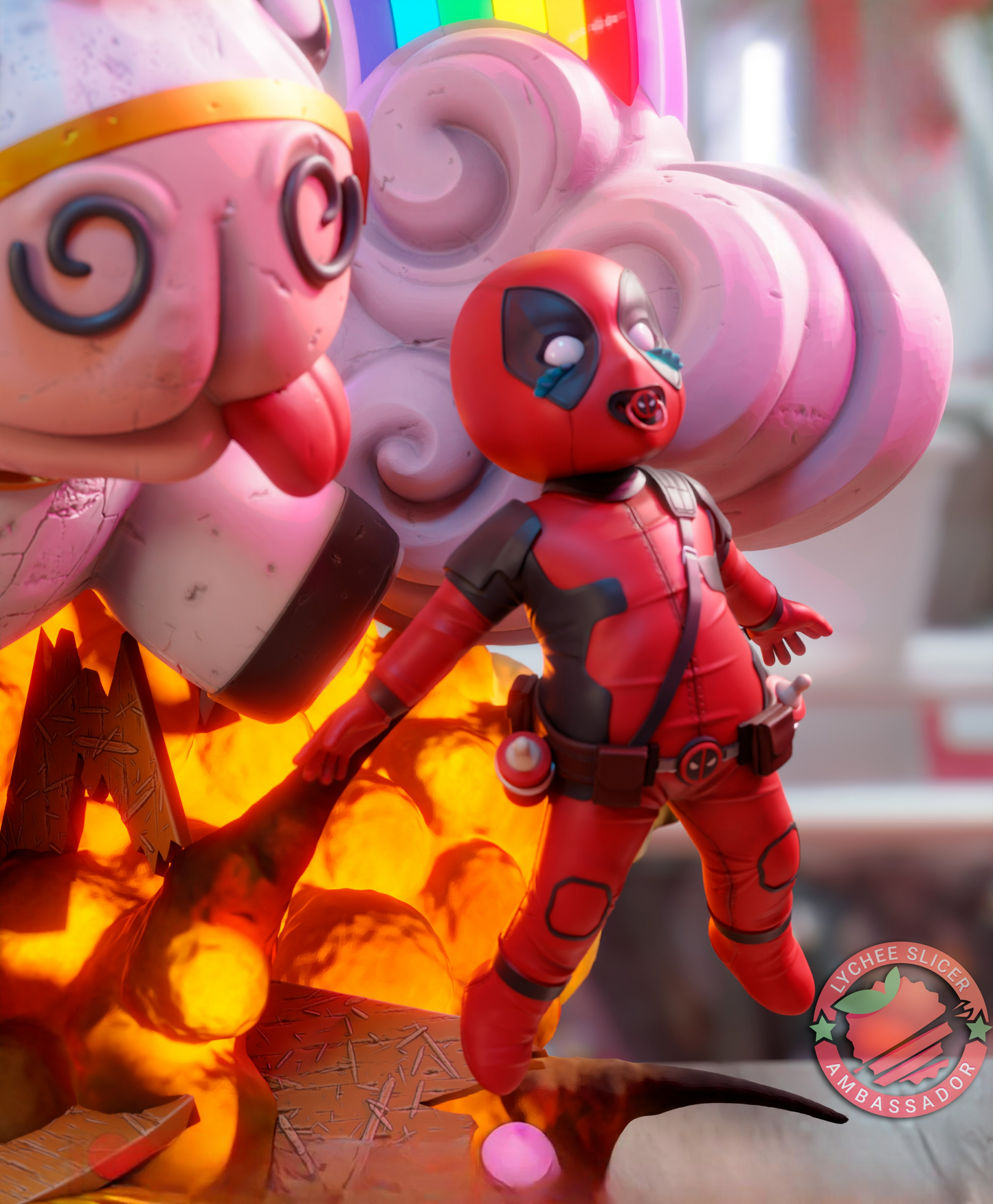 2703 Lady Deadpool - Deadpool - STL 3D Print Files