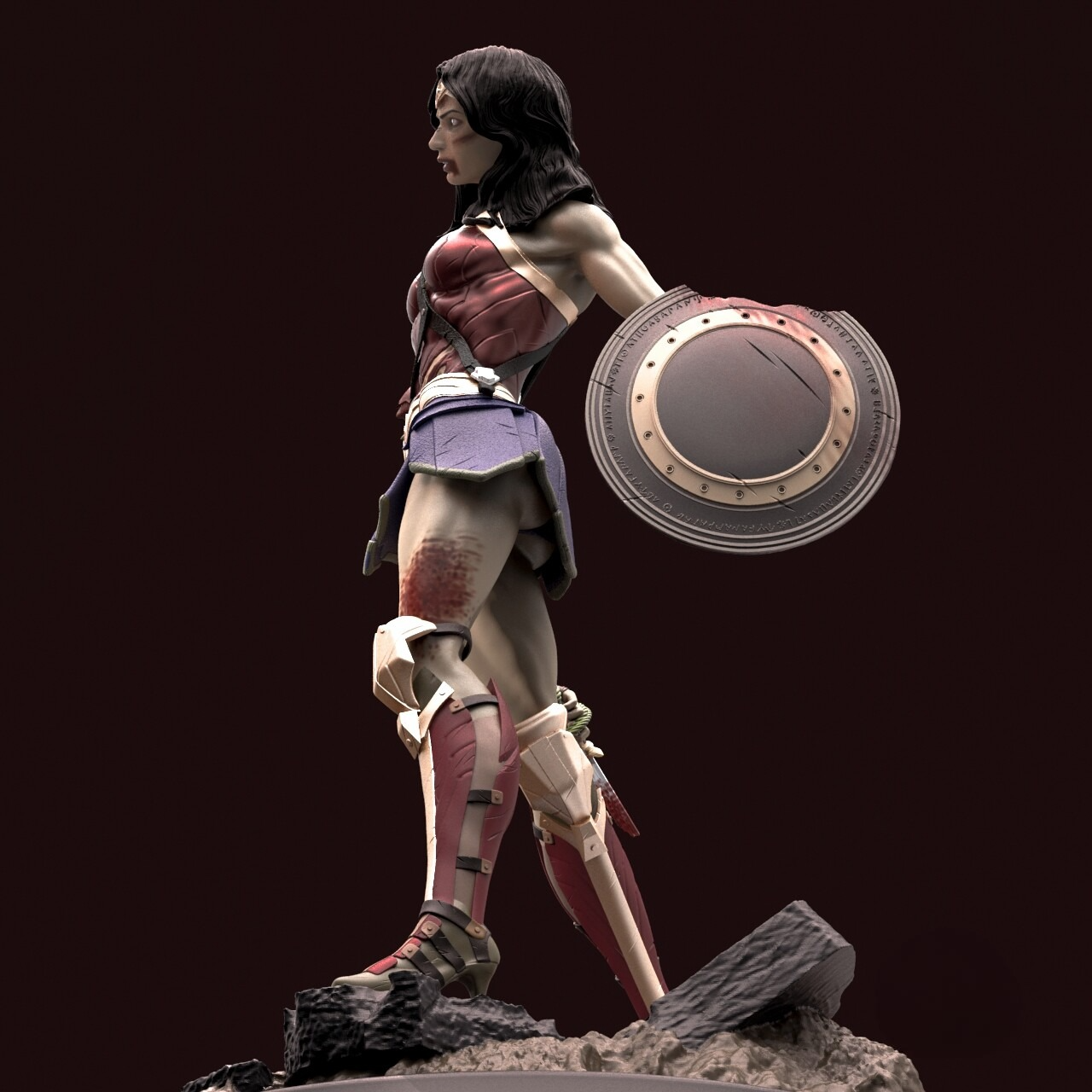 2724 Zombie Wonder Woman NSFW - DC Comics - STL 3D Print Files