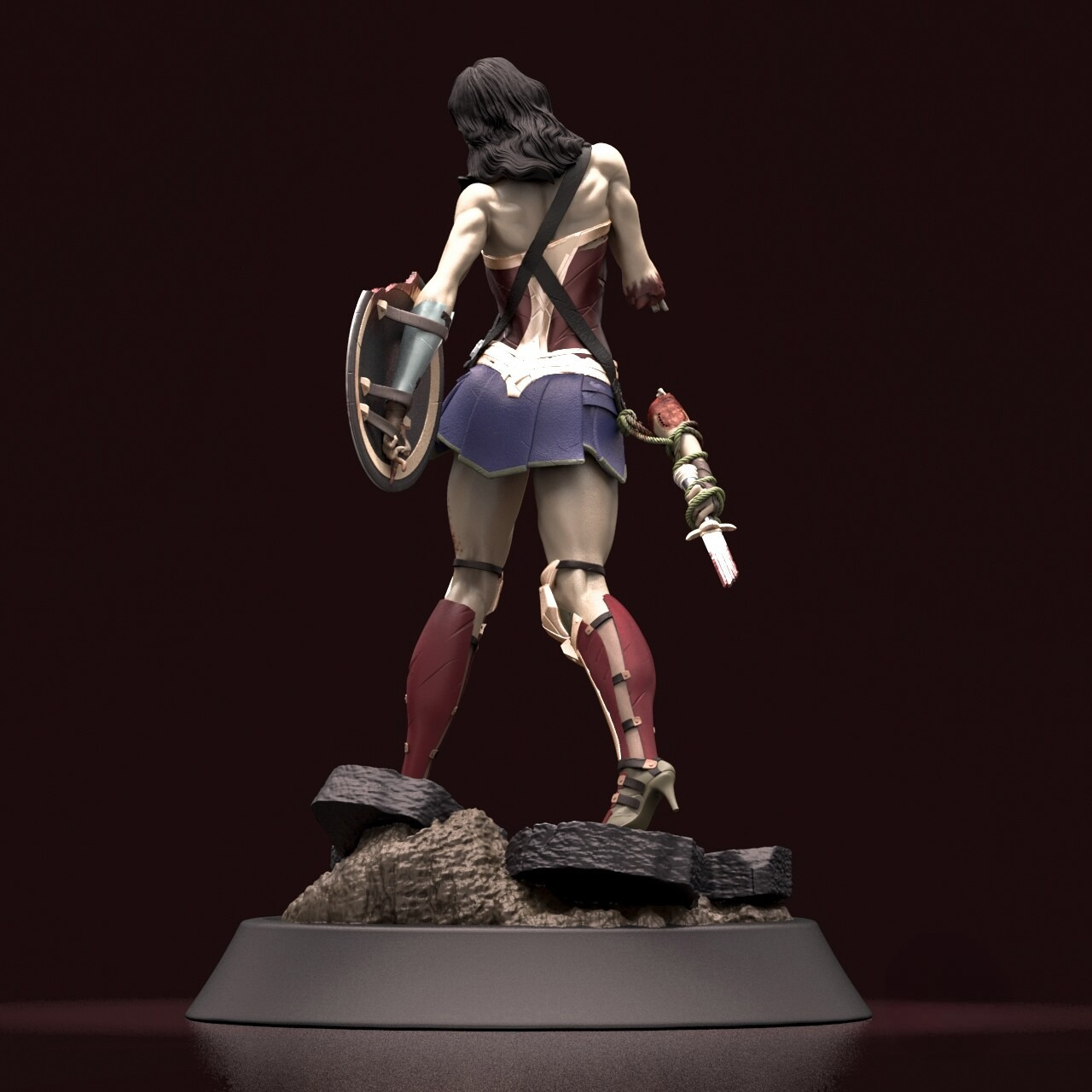 2724 Zombie Wonder Woman NSFW - DC Comics - STL 3D Print Files