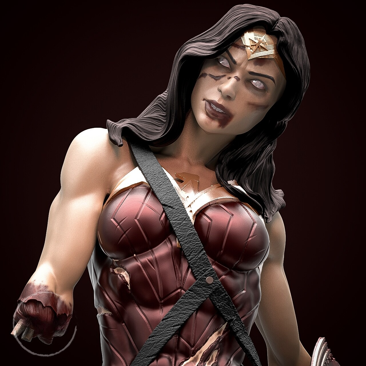 2724 Zombie Wonder Woman NSFW - DC Comics - STL 3D Print Files