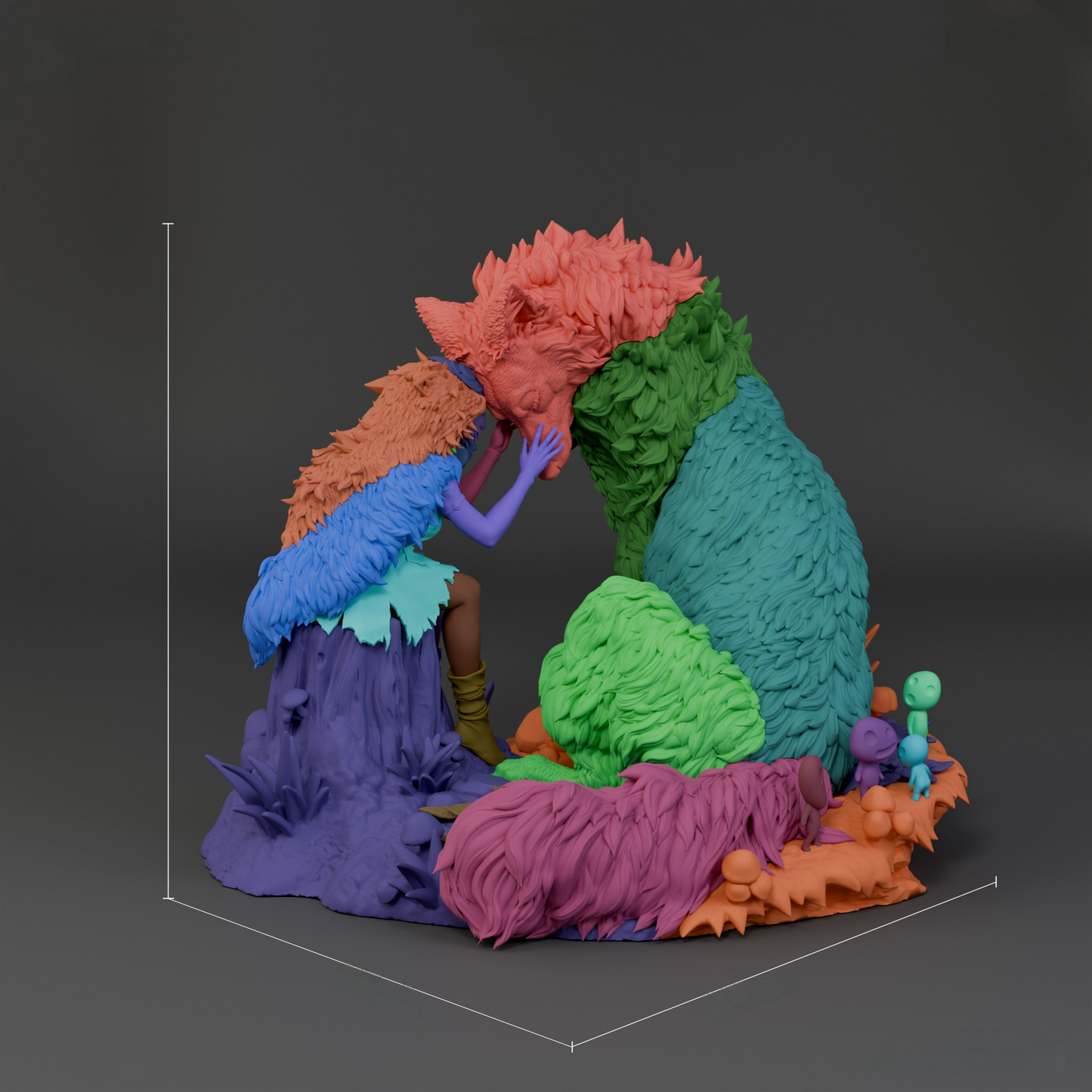 2737 San - Princess Mononoke - STL 3D Print Files