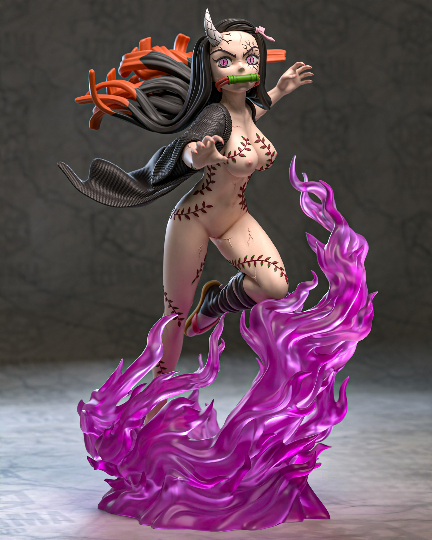 2743 Nezuko Kamado NSFW - Kimetsu no Yaiba - STL 3D Print Files