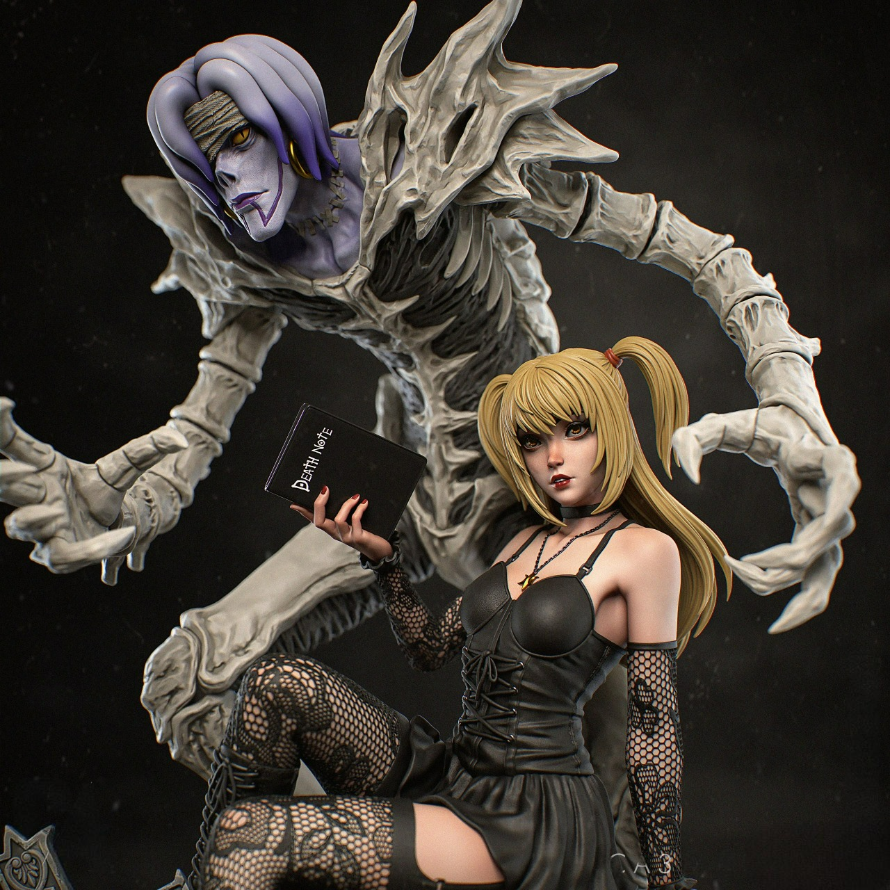 2746 Misa Amane AND Rem - Death Note - STL 3D Print Files