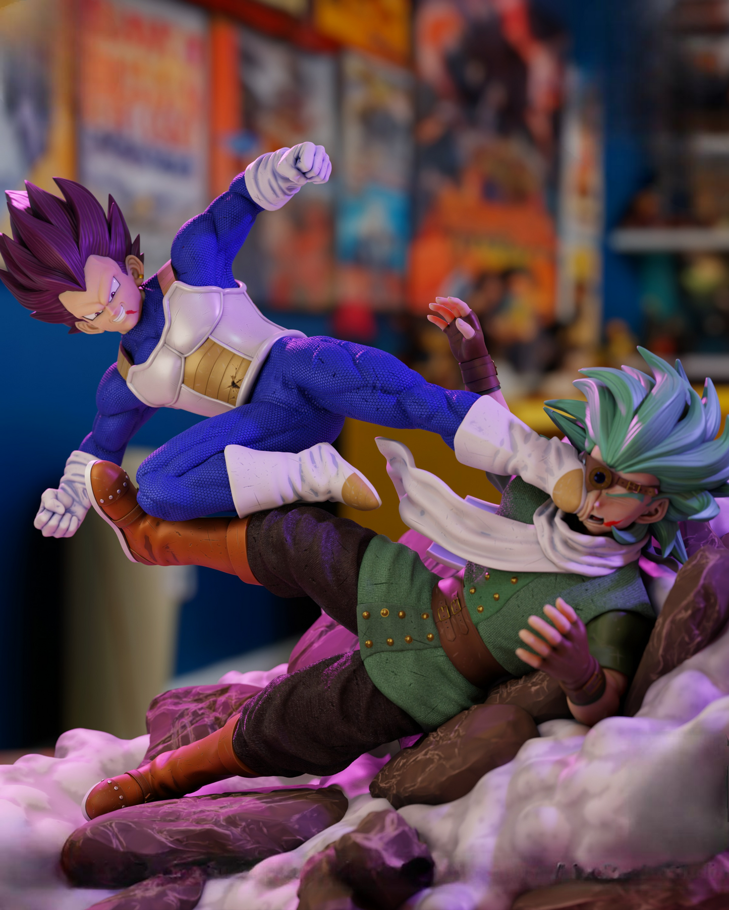 2771 Vegeta Ultra Ego VS Granolah - Dragon Ball Super - STL 3D Print Files