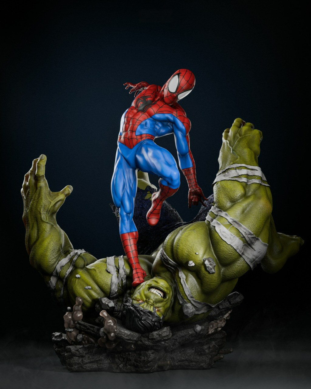 2772 SPIDER-MAN VS HULK - Marvel Comics - STL 3D Print Files