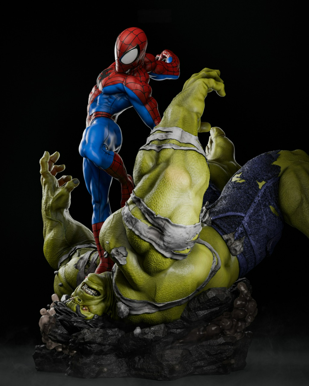 2772 SPIDER-MAN VS HULK - Marvel Comics - STL 3D Print Files