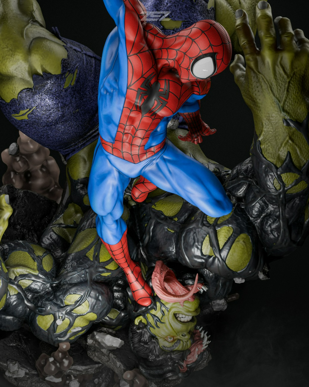 2772 SPIDER-MAN VS HULK - Marvel Comics - STL 3D Print Files