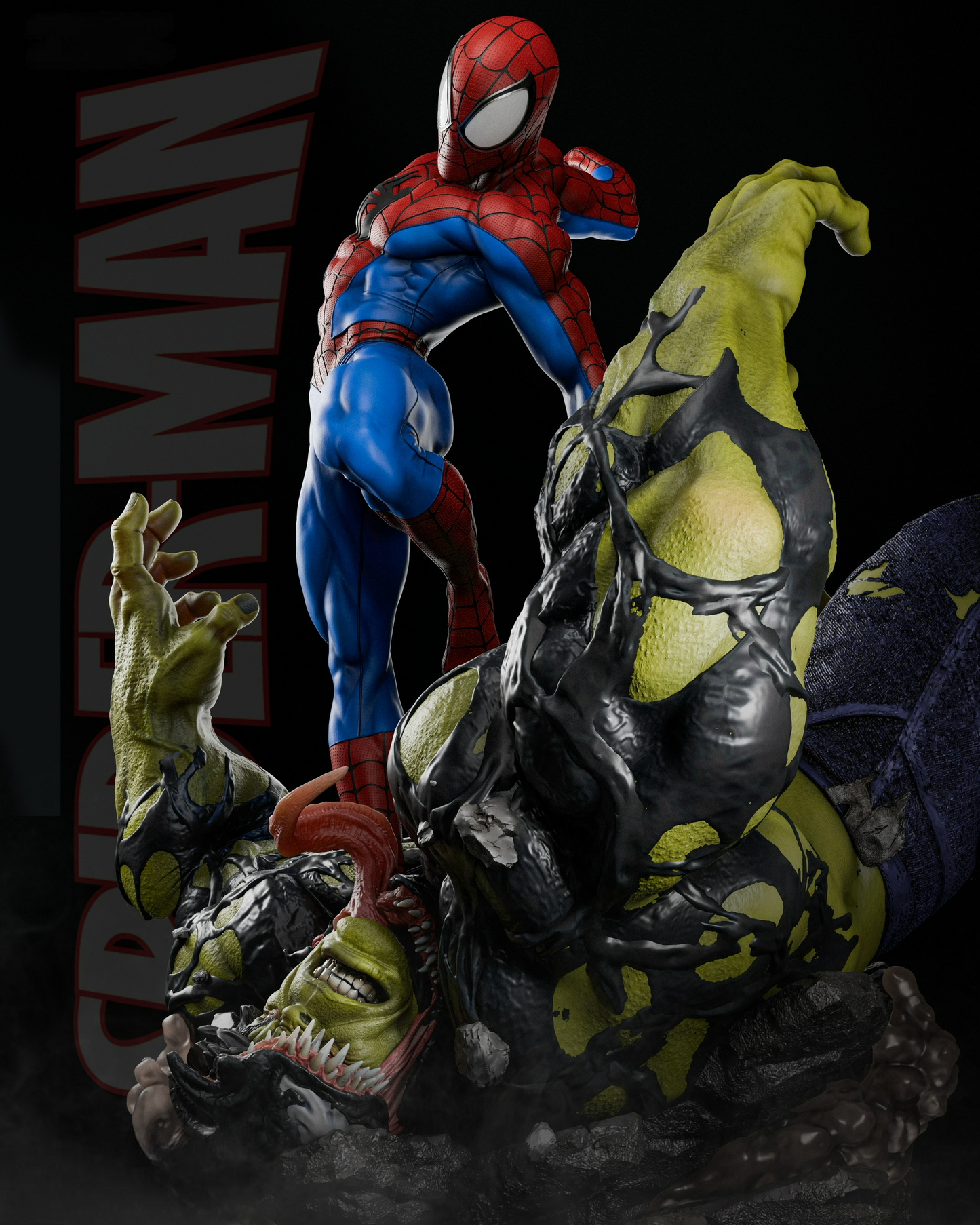 2772 SPIDER-MAN VS HULK - Marvel Comics - STL 3D Print Files