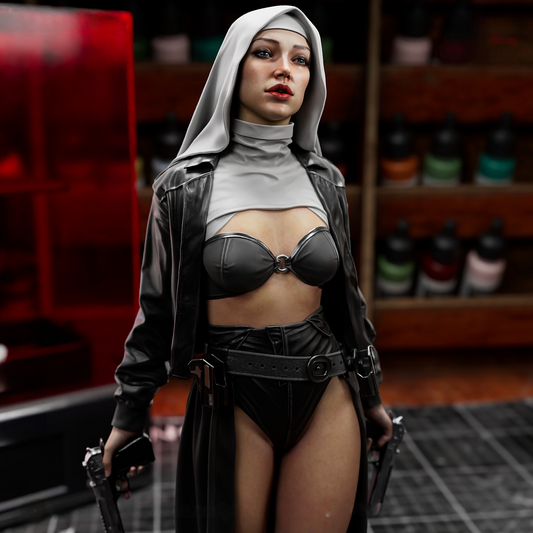 2785 Hunter Nun - STL 3D Print Files