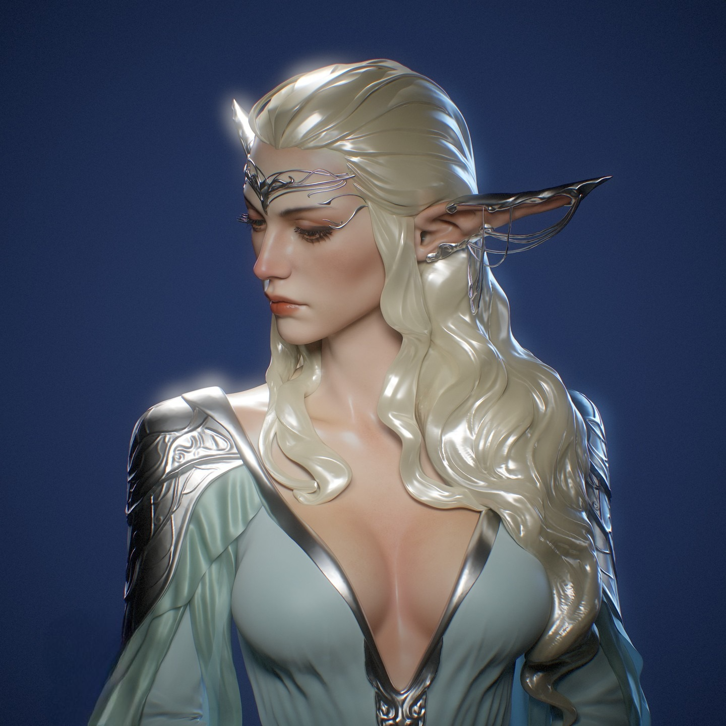 2795 Elf Bust - STL 3D Print Files