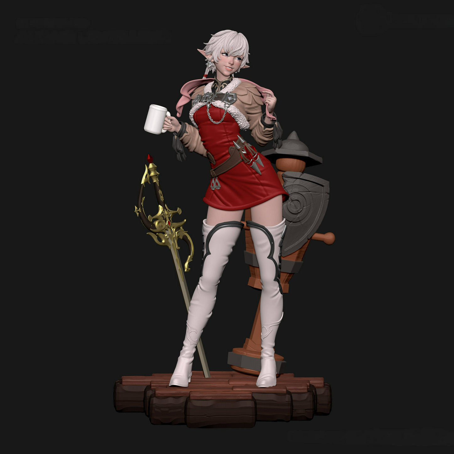 2802 Alisaie Leveilleur - Final Fantasy - STL 3D Print Files