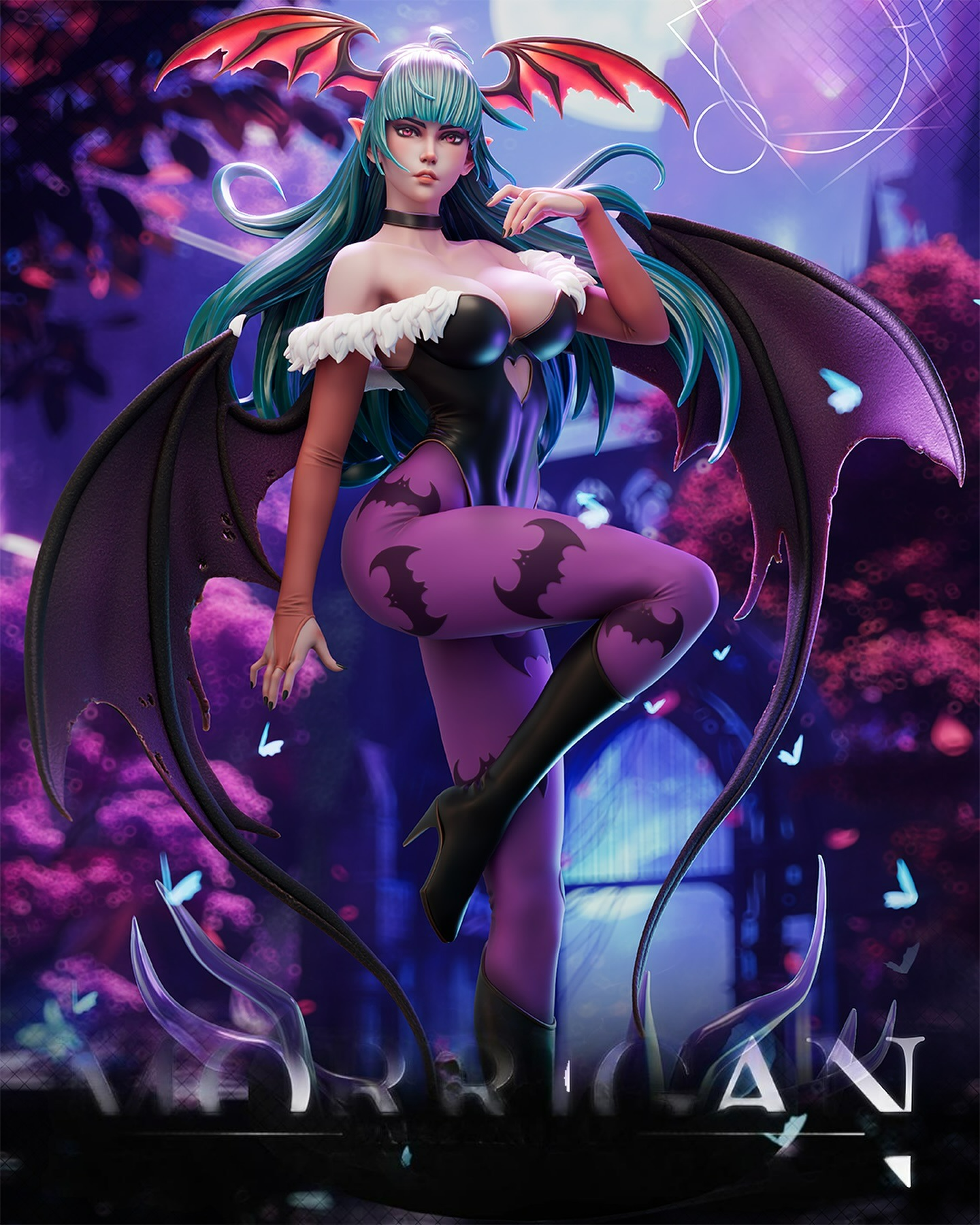 2808 Morrigan - Darkstalkers - STL 3D Print Files