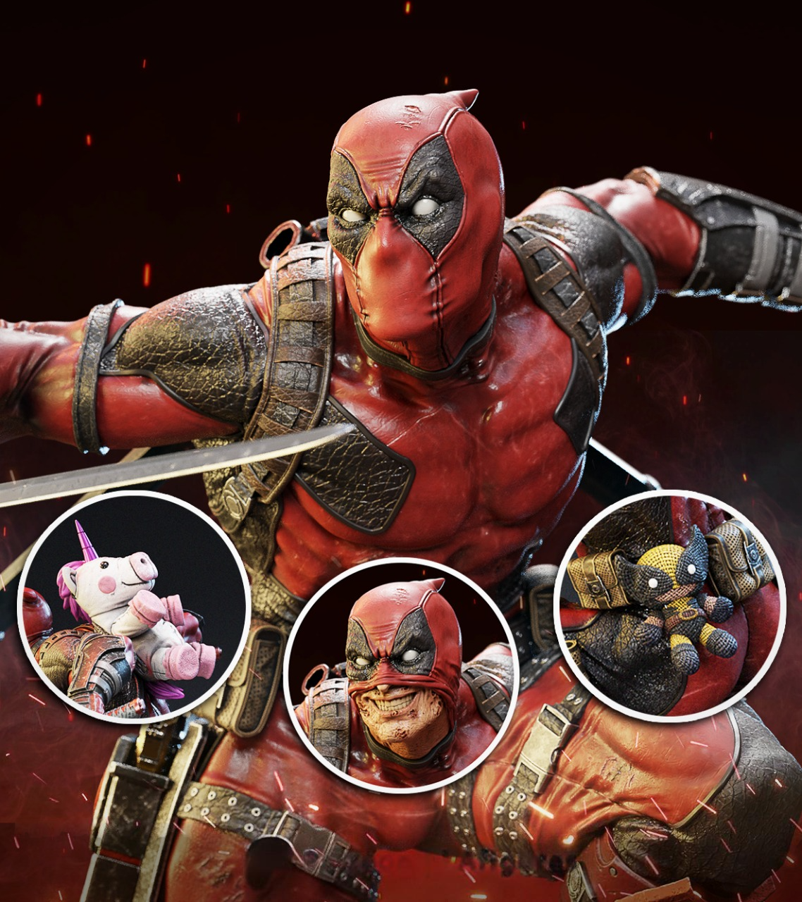 2816 Deadpool - Marvel Comics - STL 3D Print Files